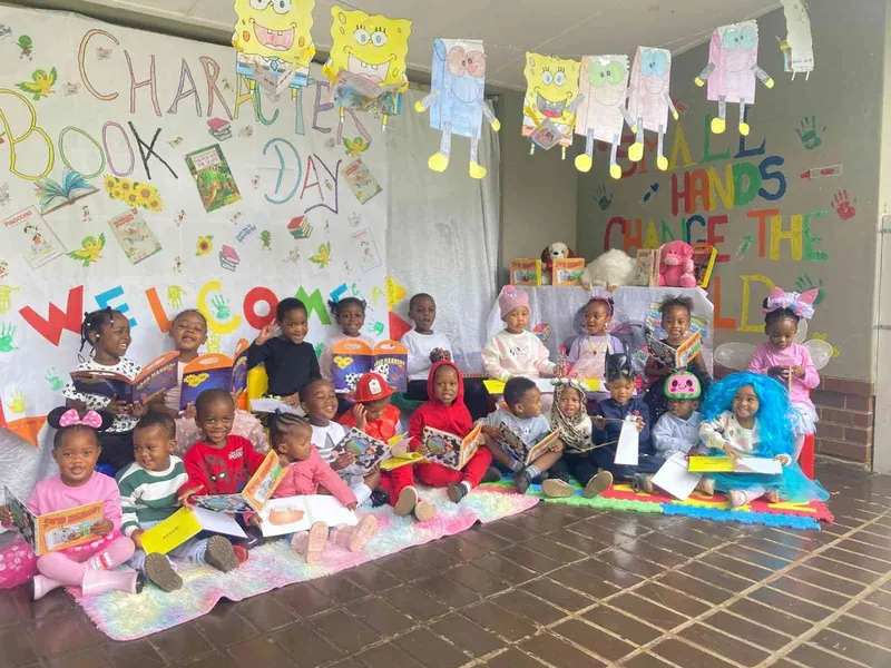 Little Hearts learners during Character Book Day